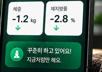 실천 완료와 누적 기록